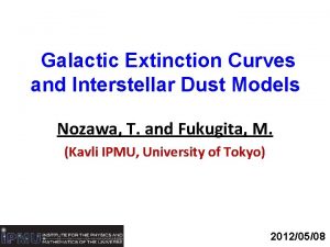 Galactic Extinction Curves and Interstellar Dust Models Nozawa