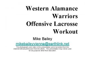 Western alamance lacrosse