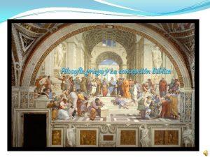 Filosofa griega y La concepcin Bblica Platn Primer