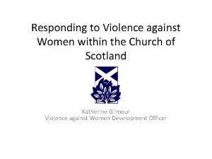 Responding to Violence against Women within the Church