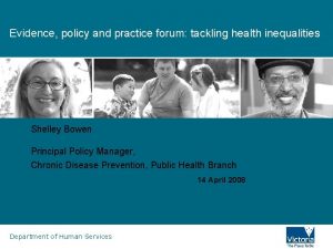 Evidence policy and practice forum tackling health inequalities