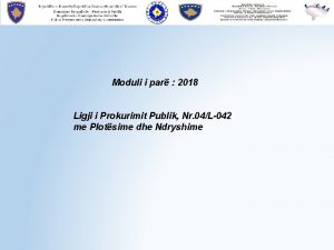 Ligji i prokurimit publik kosove