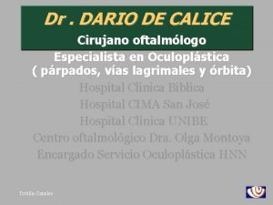 Dr dario de calice
