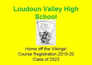 Loudoun Valley High School Home off the Vikings