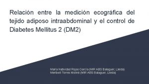 Relacin entre la medicin ecogrfica del tejido adiposo