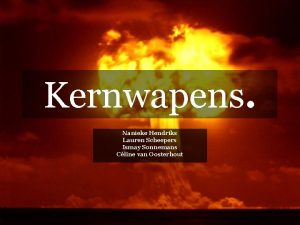 Kernwapens Nanieke Hendriks Lauren Scheepers Ismay Sonnemans Cline