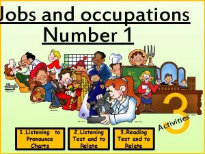 Jobs and occupations listening exercises