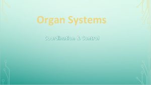 Organ Systems Coordination Control Navigation Table Organ Systems