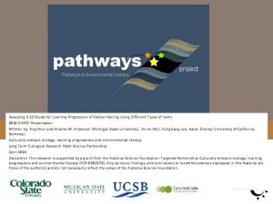 Assessing K12 Students Learning Progression of Carbon Cycling