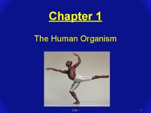 Chapter 1 The Human Organism Unit 1 1