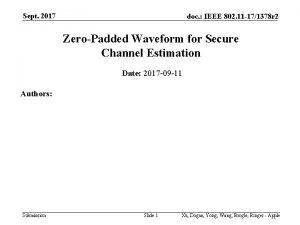 Sept 2017 doc IEEE 802 11 171378 r