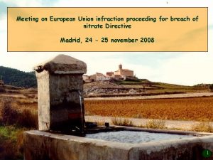 Meeting on European Union infraction proceeding for breach