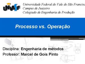 Universidade Federal do Vale do So Francisc Campus