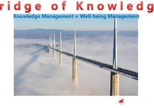 ridge of Knowledge Management Wellbeing Management Dadi Mras