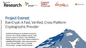the Everest VERified Endtoend Secure Transport Project Everest