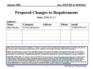 January 2006 doc IEEE 802 11 060156 r