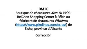 DM LC Boutique de chaussures Xian Yu Xi