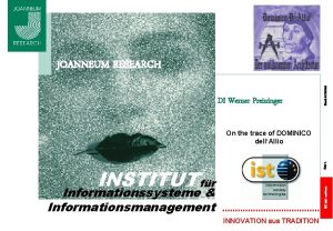 DI Werner Preininger Stand 04062021 JOANNEUM RESEARCH Seite