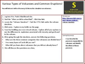Various Types of Volcanoes and Common Eruptions You