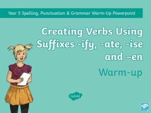 Ate suffix verb