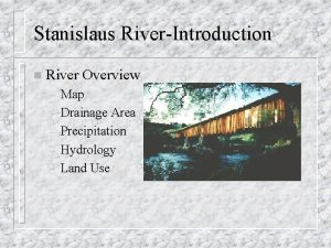 Stanislaus river map