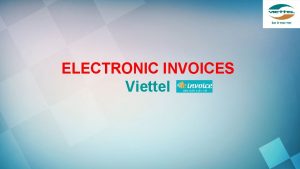 E invoice viettel