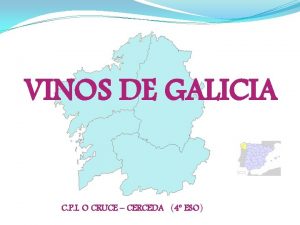 VINOS DE GALICIA C P I O CRUCE