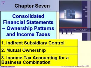 Slide 7 1 Chapter Seven Consolidated Financial Statements