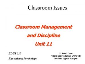 Assertive approach in classroom management