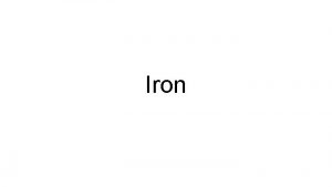 Iron element symbol