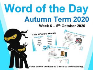Word of the Day Autumn Term 2020 Week