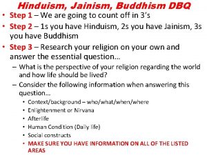Hinduism and buddhism dbq