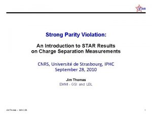 Strong Parity Violation An Introduction to STAR Results