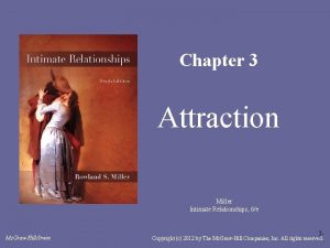 Chapter 3 Attraction Miller Intimate Relationships 6e Mc