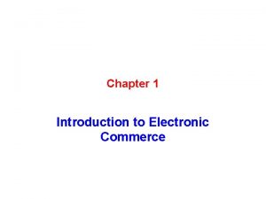 Learning objectives of e-commerce