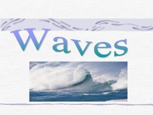 Wave Definition A disturbance that transfers energy from