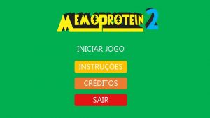 INICIAR JOGO INSTRUES CRDITOS SAIR 1 2 3