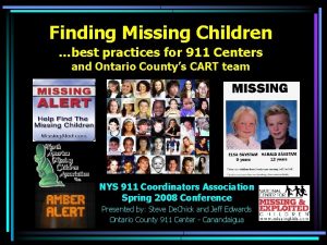 Finding Missing Children best practices for 911 Centers