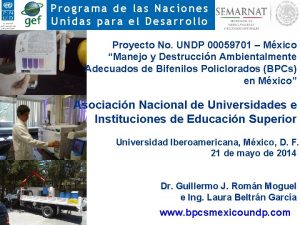 Programa de las Naciones Unidas para el Desarrollo