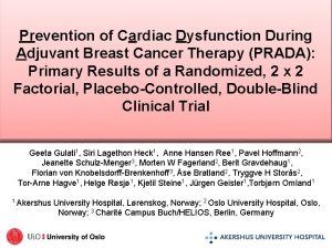 Prevention of Cardiac Dysfunction During Adjuvant Breast Cancer