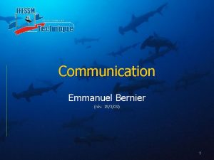 Communication Emmanuel Bernier rv 15309 1 Plan Modle