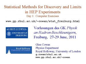 Statistical Methods for Discovery and Limits in HEP