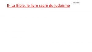 La bible est composée de combien de livre