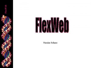 Flex Web Nassim Sohaee Flex Web Proteins The