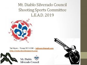 Mt Diablo Silverado Council Shooting Sports Committee L