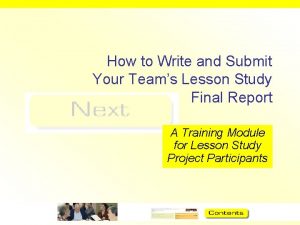 How to Write and Submit Your Teams Lesson