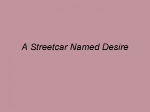 A streetcar named desire chapter 1