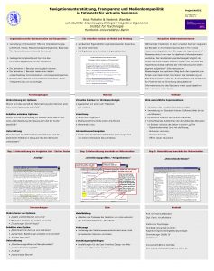 Navigationsuntersttzung Transparenz und Medienkompabilitt in Intranets fr virtuelle