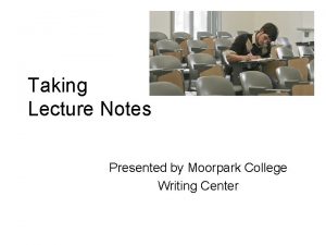 Moorpark college writing center