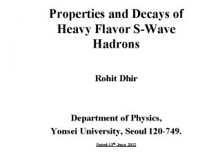 Properties and Decays of Heavy Flavor SWave Hadrons